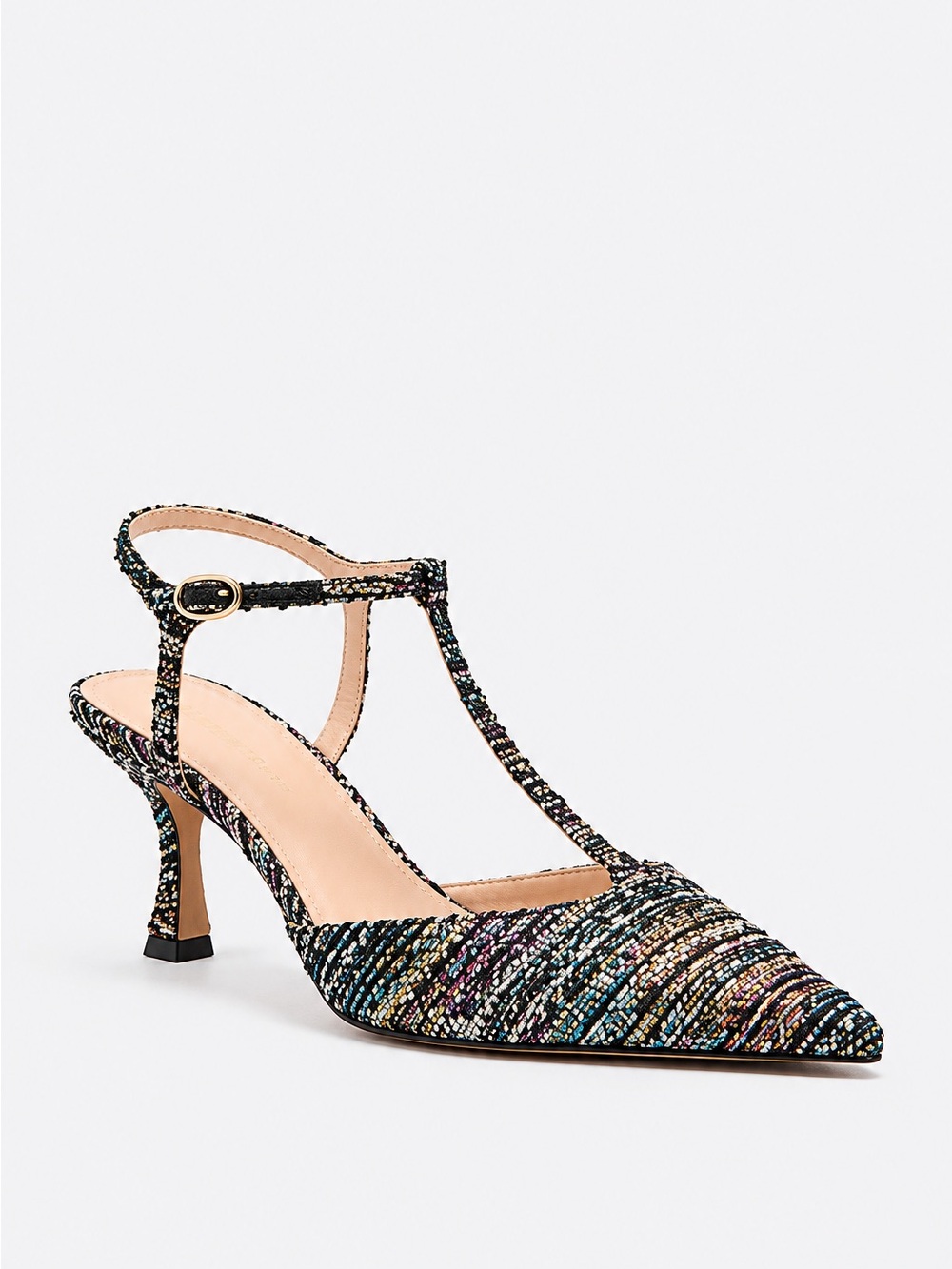 Tuckernuck • T Strap Pointed Low Heels Ankle Strap NWOT